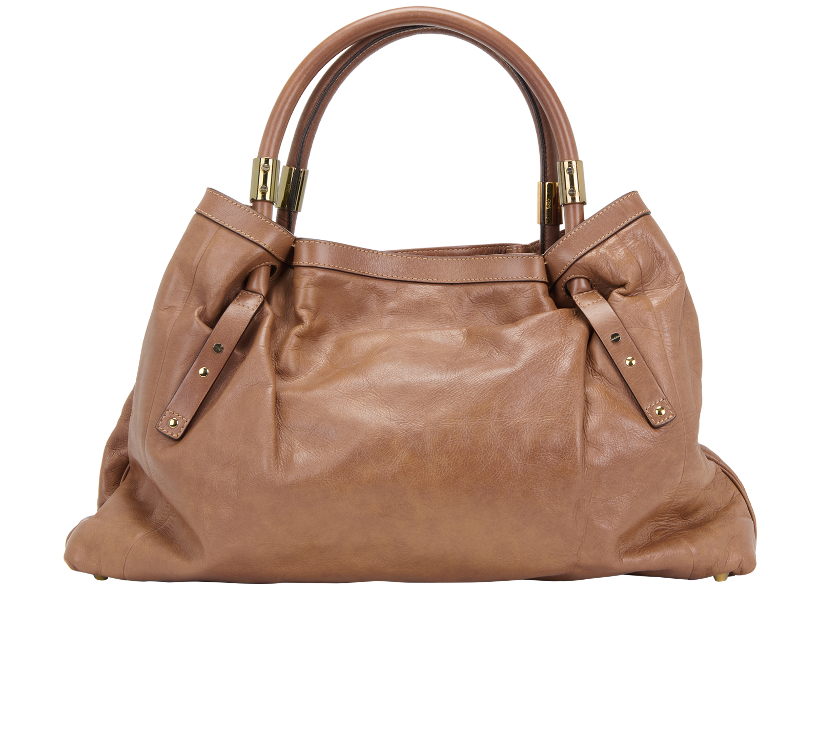 Large Victoria Tote, &pound;250, Handbags, Brown, Leather, Back view